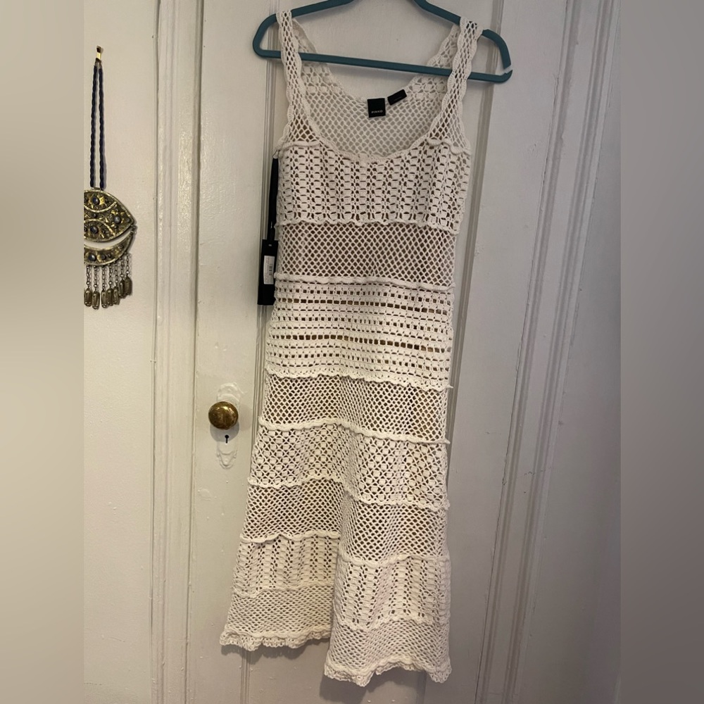 Pinko Jamaica Crotchet Lace Dress. - Picture 7 of 12